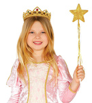 Różdżka Księżniczki złota 45cm gwiazdka