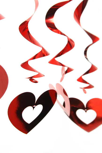 Świderki walentynkowe serduszka 5 sztuk