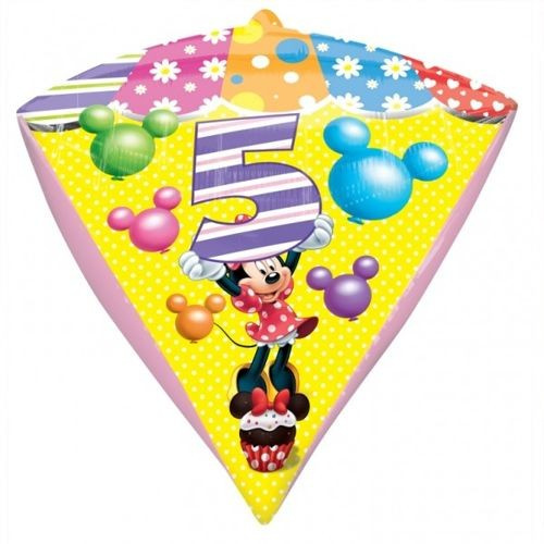 Balon foliowy DIAMONDZ Minnie Mouse cyfra "5"
