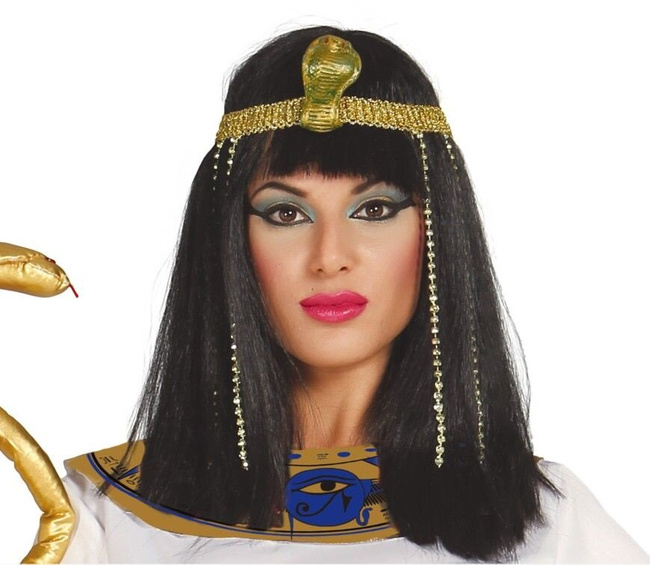 Peruka "Kleopatra" czarna