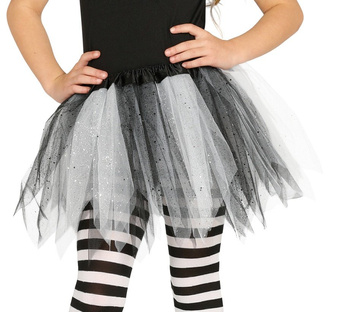 Halka dziecięca TUTU biało - czarna
