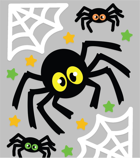 Dekoracja żelowa na szybę PAJĄK