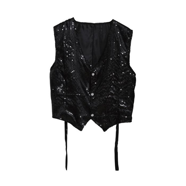 Kamizelka w cekiny - czarna