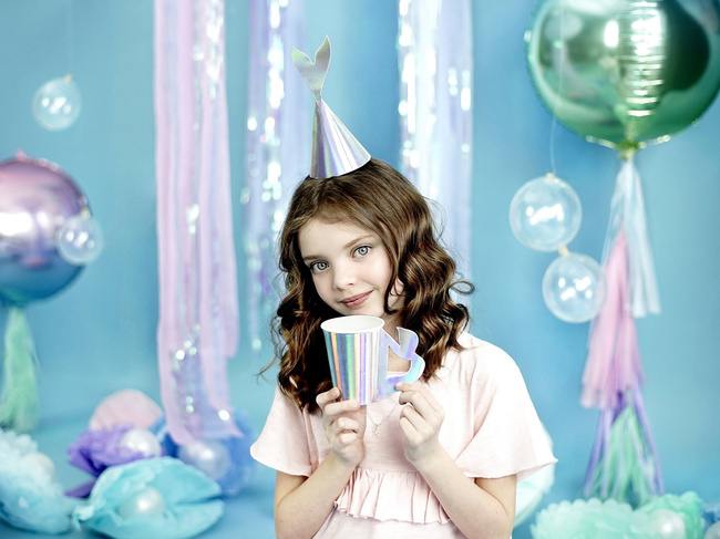 Syrenka - Kubeczki opalizowane 220ml 6 sztuk