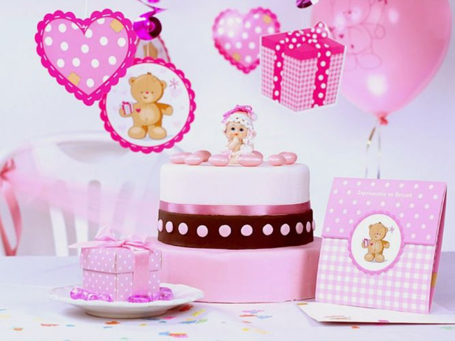 Świderki Misiowe Różowe 60 cm 5 sztuk