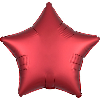 Balon foliowy 19" Gwiazdka Satin - czerwona