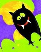 Nietoperz - obrus papierowy 139 x 259 cm