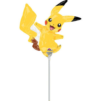 Balon foliowy 14" na patyczku Pokémon - Pikachu