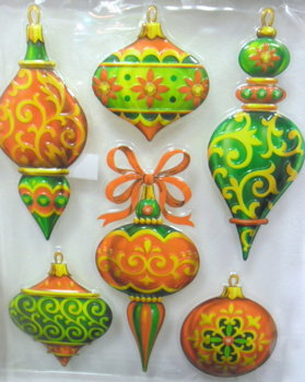 Naklejki Świąteczne trójwymiarowe - bombki