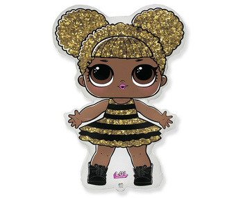 Balon foliowy 14" na patyczku - LOL Suprise Queen Bee