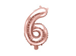 Balon foliowy 14" Pudrowy róż mini numer 6