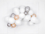 Balony Bel12 metalik srebrne SILVER SNOW 10 sztuk