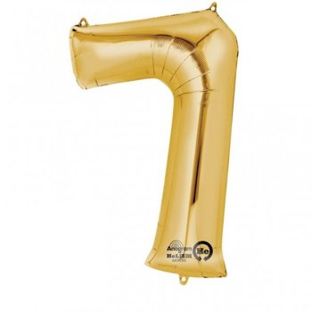 Balon foliowy 16" Złoty mini numer 7