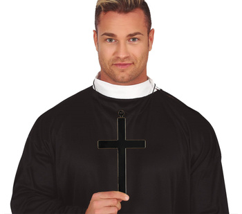 Krzyż księdza czarny 23cm