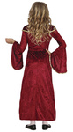 Kostium dziecięcy "Królewna Średniowieczna" czerwona