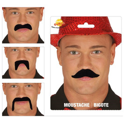 Wąsy czarne mix 1 sztuka