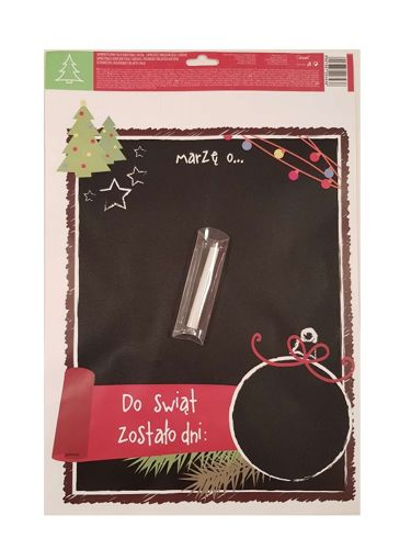 Tablica samoprzylepna do napisów czarna + kreda