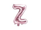 Balon foliowy 14" pudrowy róż Litera Z