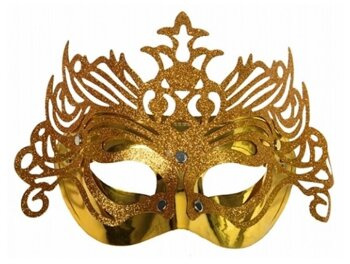 Maska z ornamentem złota