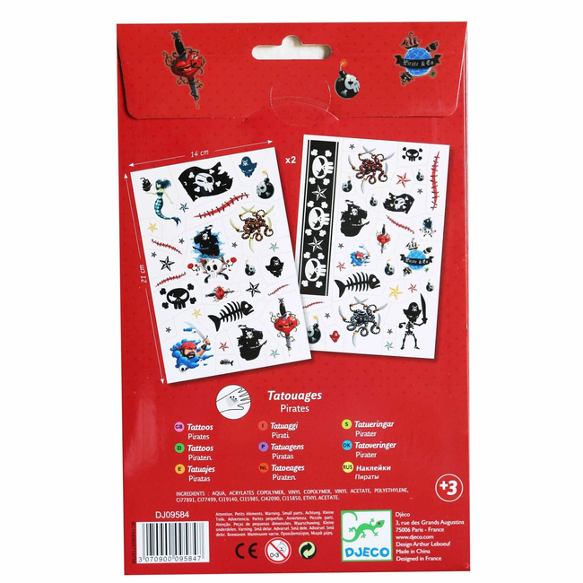 Tatuaże zmywalne - Piraci