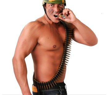 Akcesoria żołnierza - pas z nabojami