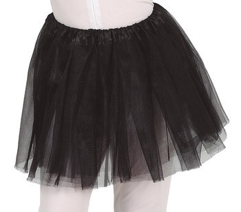 Halka dziecięca TUTU czarna z brokatem