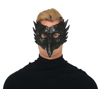 Maska 1/2 twarzy "Sowa" czarna