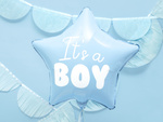 Balon foliowy 18" Gwiazdka błękitna "It's a BOY"