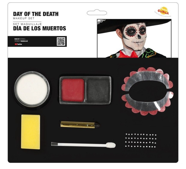 Farbki do twarzy "Day of the Dead" + naklejki