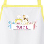 Fartuszek kucharza + naklejki litery