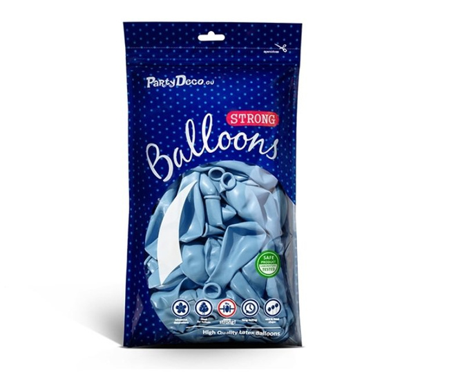 Balony Bel12 metalik błękitne BABY BLUE 10 sztuk