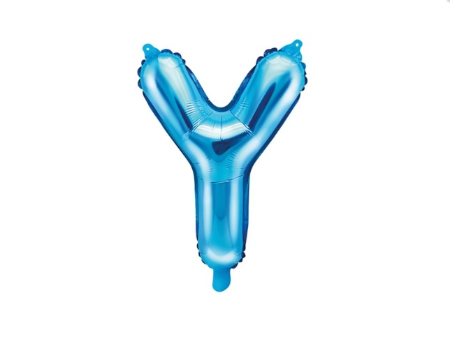 Balon foliowy 14" błękitny Litera Y