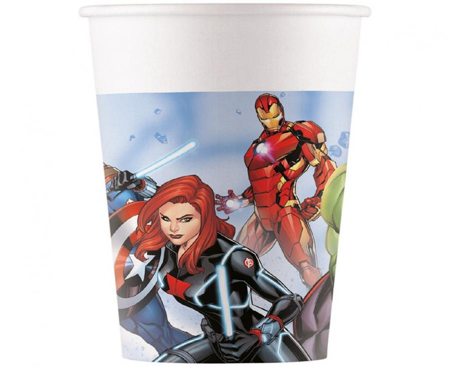 Avengers Infinity Stones - Kubeczki papierowe 200ml 8 sztuk