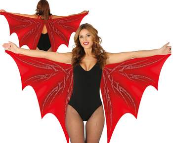 Peleryna diabła, czerwona 160x70cm