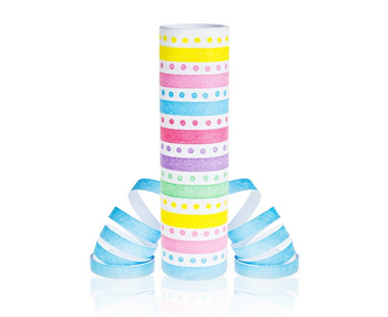 Serpentyna papierowa 4m Groszki i Paski 1 sztuka