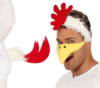 Zestaw Kura: Dziób, opaska, ogon