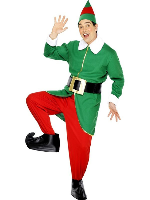 Kostium "Elf pomocnik" zielono - czerwony