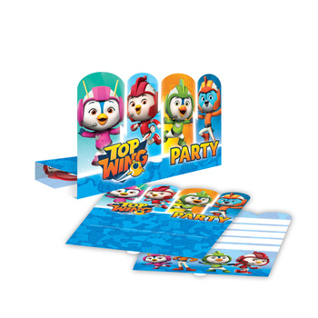 Top Wing - Zaproszenia z kopertami 8 sztuk