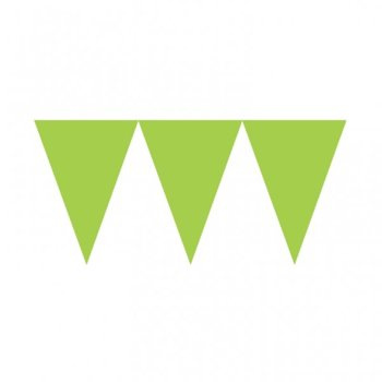 Baner z flagami papierowy 4,5m - zielony