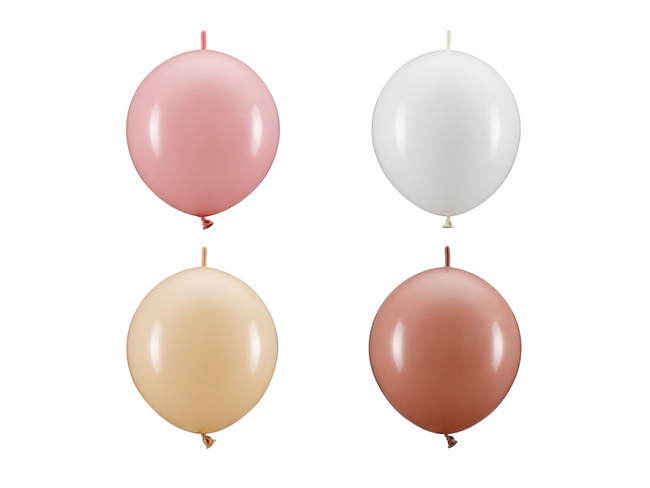 Balony 13" z łącznikiem GIRL mix 20 sztuk
