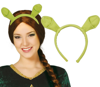 Opaska "Uszy Shreka" zielone