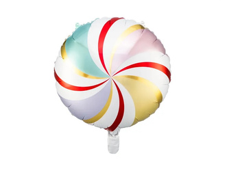 Balon foliowy 18" Cukierek Candy twist kolor mix