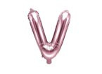 Balon foliowy 14" pudrowy róż Litera V