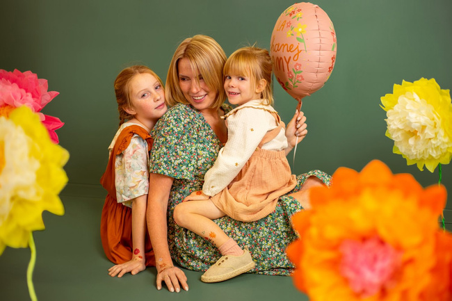 Balon foliowy 18" Dla kochanej mamy, róż kwiaty