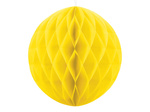 Rozeta honeycomb kula 30cm żółta