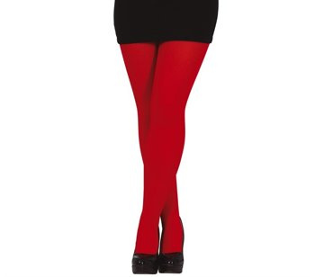 Rajstopy gładkie - czerwone