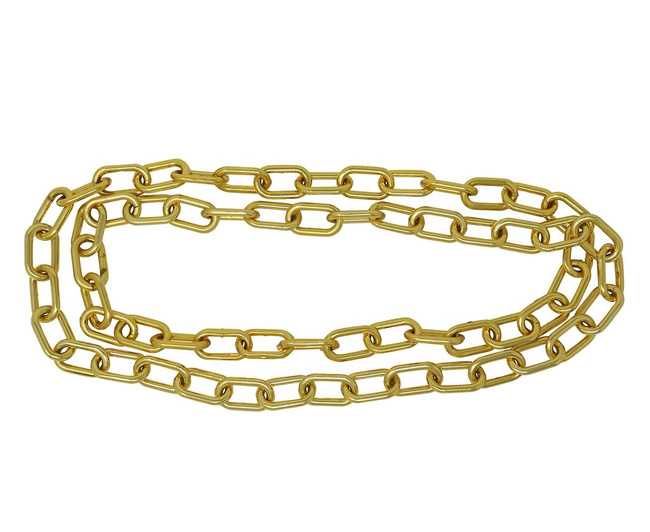 Naszyjnik "Łańcuch" złoty plastikowy 180cm