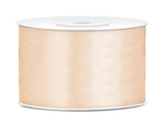 Tasiemka satynowa 3,8cm 25m kremowa