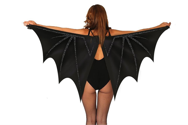 Peleryna nietoperza, czarna 150x70cm