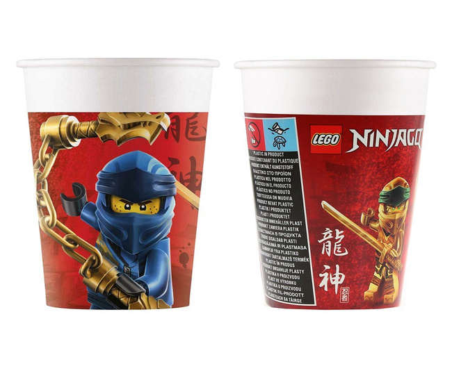 Lego Ninjago - Kubeczki papierowe 200ml 8 sztuk